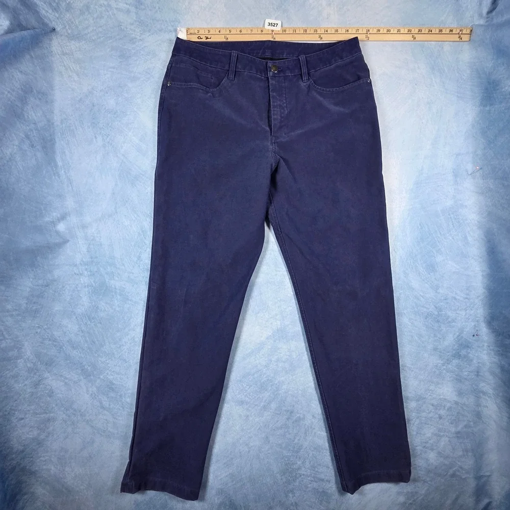 Lululemon ABC Pant Slim Corduroy Navy Blue Mens 34 LM5AQJS-04